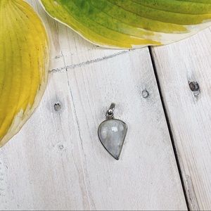 Opalite Sterling Pear Shaped Pendant